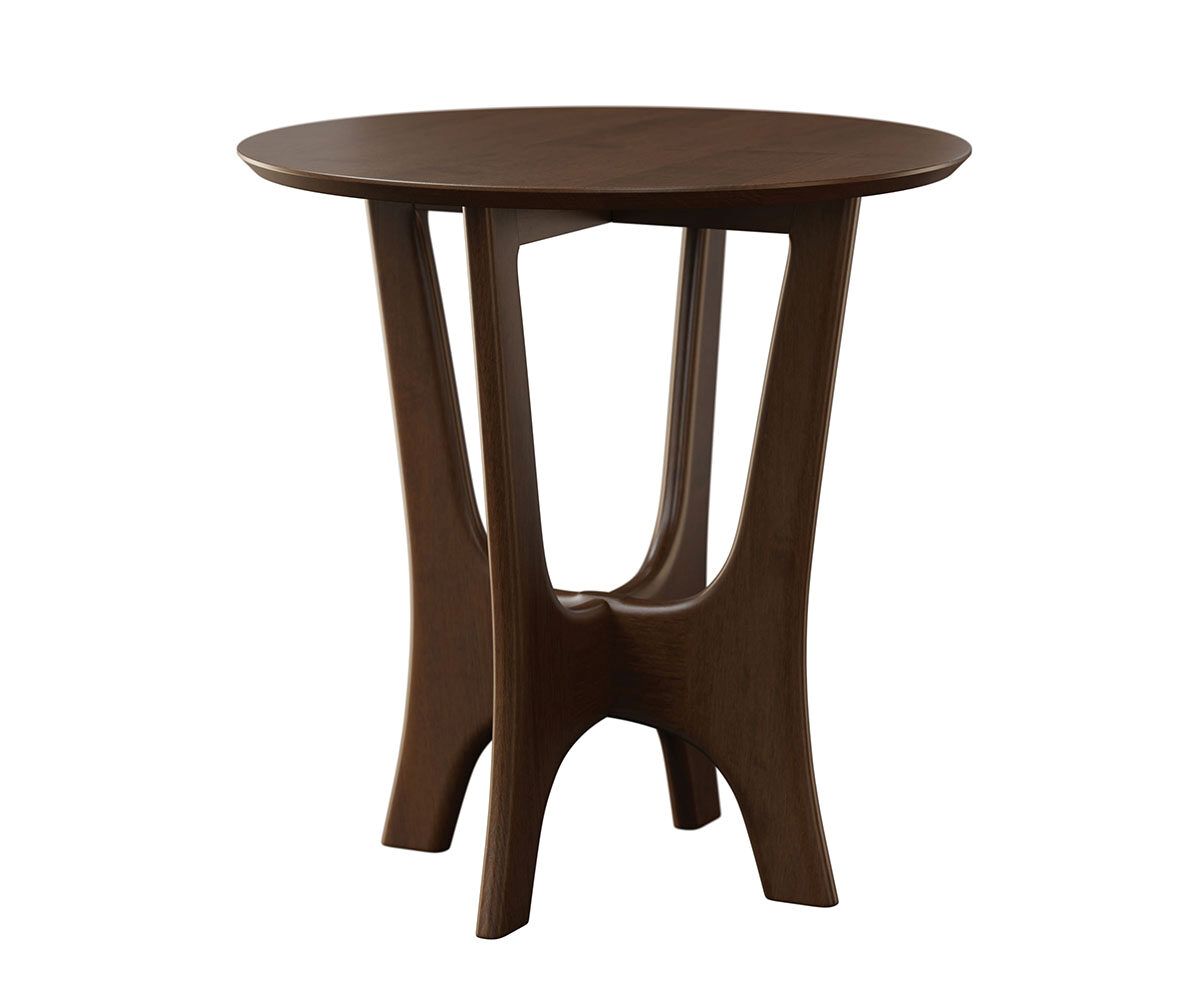 Amish Solid Wood End Table with Classic Craftsman Design