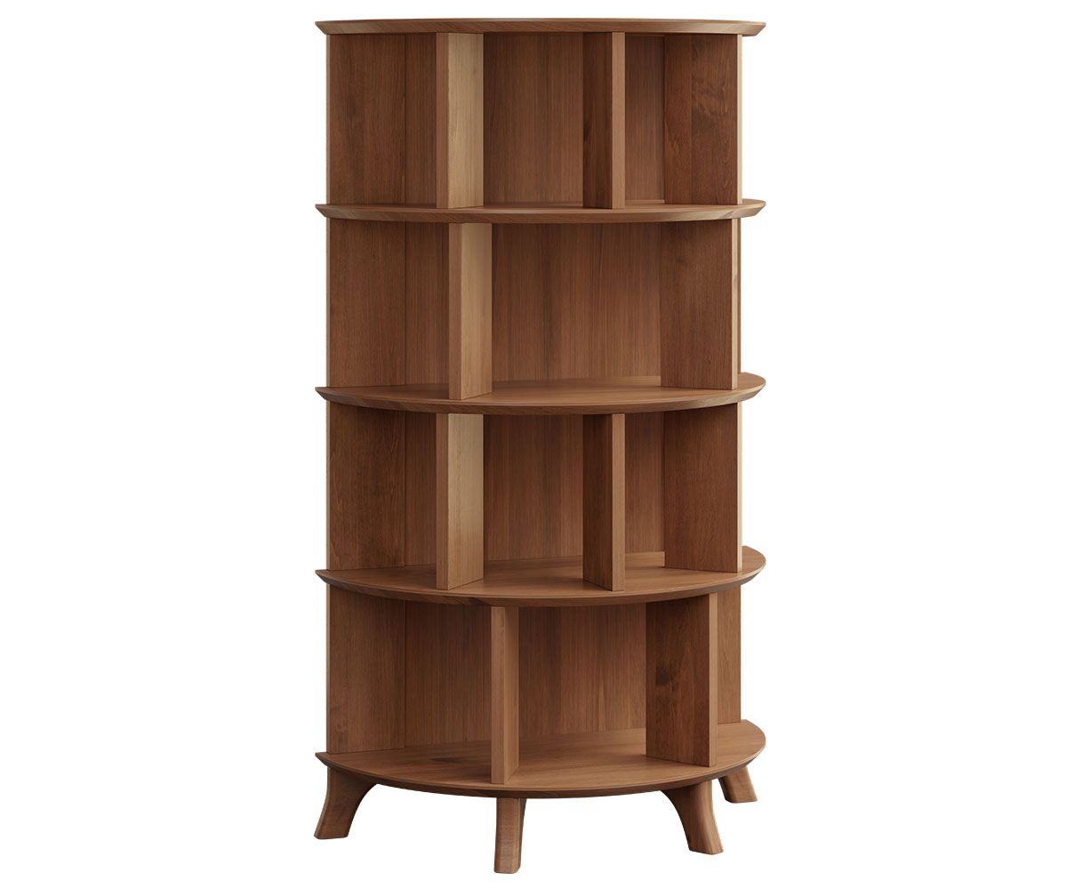Solid Wood Bookcase with Classic Craftsman Design