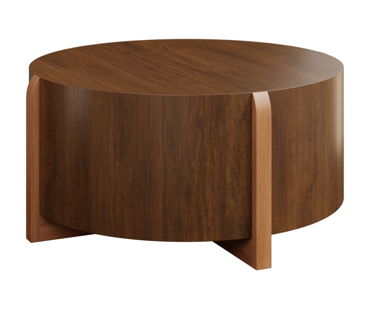 Solid Wood Square Coffee Table with Craftsman Finish