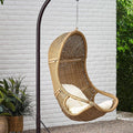 Outdoor Hanging Basket Swing Chair with Cushion