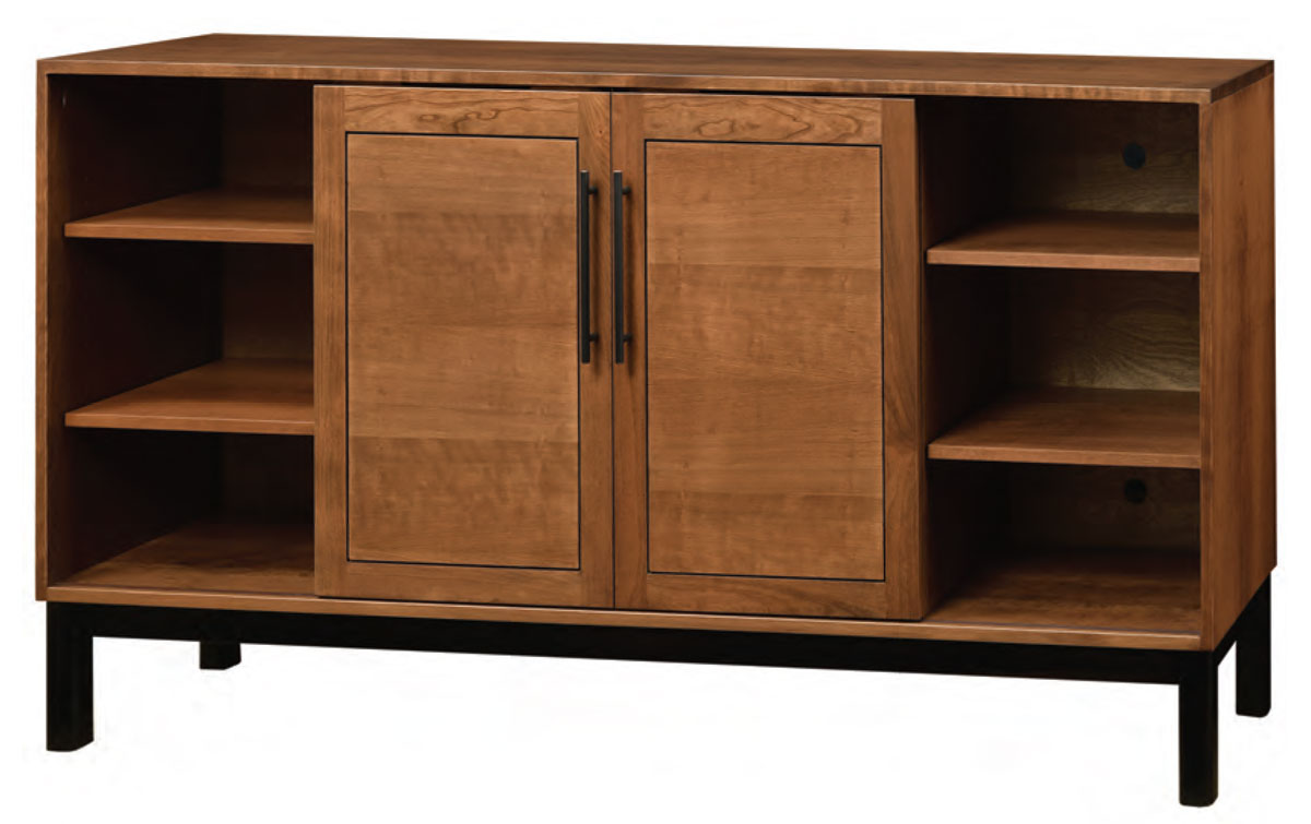 Amish Cooper Entertainment Fireplace