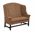 Upholstered High-Back Settle with Deep Seat and Poplar Frame