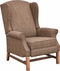 Upholstered Recliner Chair with Arm Covers and Poplar Frame