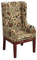 Upholstered High-Back Accent Chair with Poplar Frame