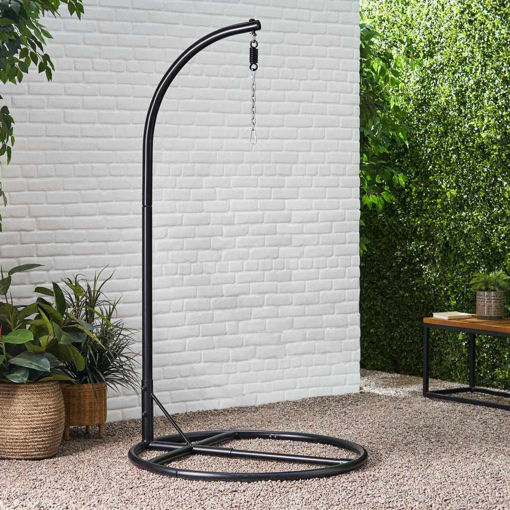 Durable Freestanding Hanging Chair Stand with Safety Belt and Hook
