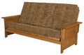 Amish Solid Wood Queen Size Futon Sofa with Deluxe Mattress
