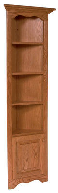 Amish Solid Wood Corner Display Cabinet