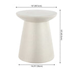 Minimalist Modern Drum Indoor/Outdoor Accent Table Pedestal