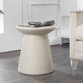 Minimalist Modern Drum Indoor/Outdoor Accent Table Pedestal