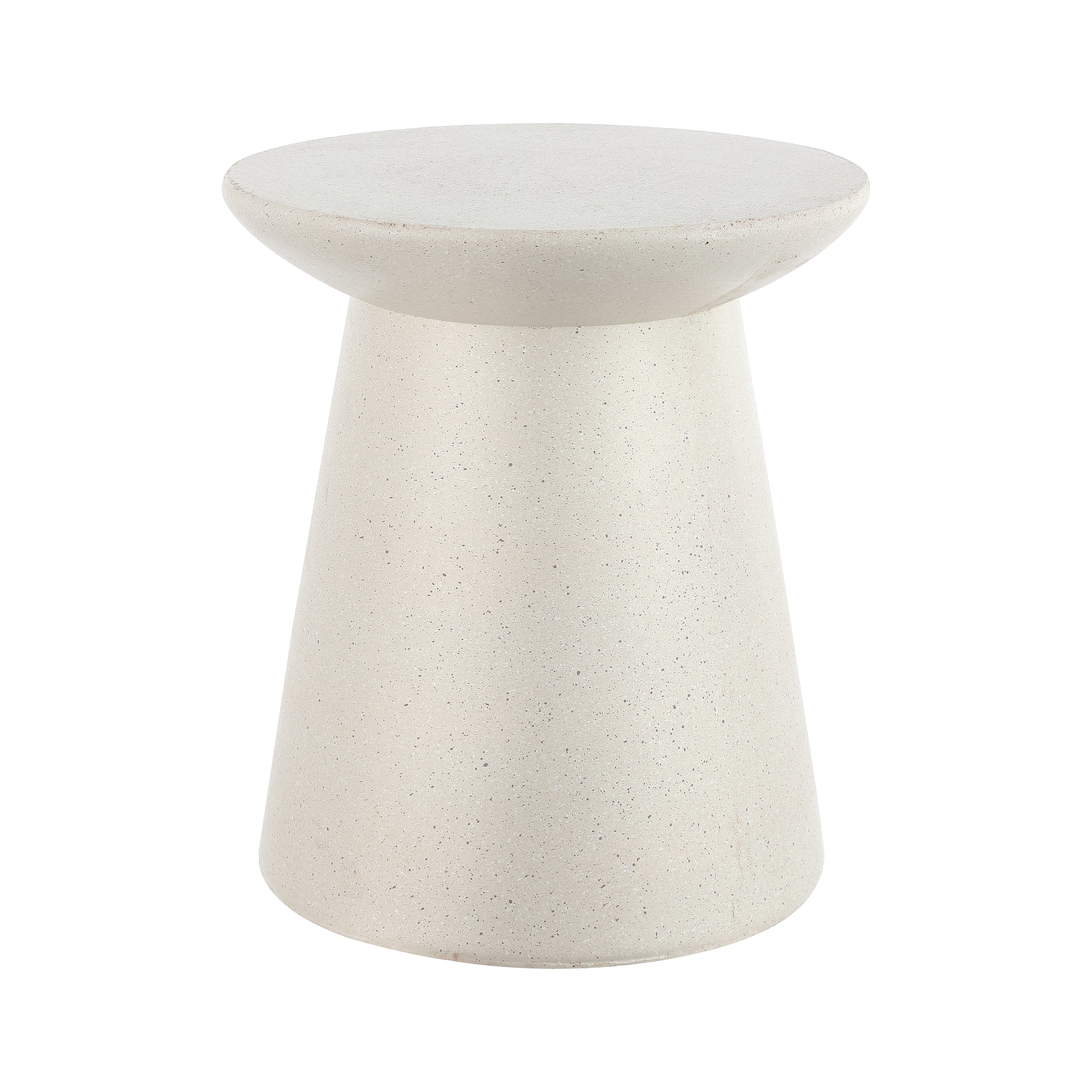 Minimalist Modern Drum Indoor/Outdoor Accent Table Pedestal